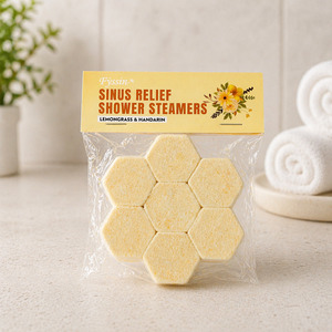 Shower Steamers Enjoy Aromatic Showers: Shower Steamers - Sinus Relief Lemongrass and Mandarin