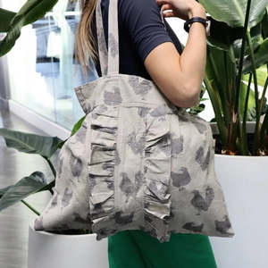 Eco Friendly Garden Essentials: Henrietta Shopping Tote Bag - Ash
