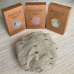 Eco Friendly Bathroom Accessories Collection: Recycled cotton Shower Caps