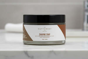 Cutthroat New Zealand Mens Care Collection: CUTTHROAT Shaving Soap - Cedarwood
