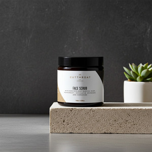 Cutthroat New Zealand Mens Care Collection: CUTTHROAT Peppermint Face Scrub with Activated Charcoal