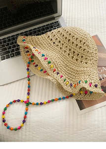 Eco Friendly Accessories: Chloe Straw Bucket Hat