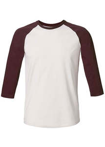 Unisex Baseball 3/4 Vintage Tee