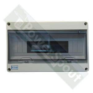 Breakers And Enclosures: 15-way Weatherproof (IP65) DIN Rail Enclosure