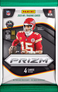 2025 Panini Prizm NFL Retail Pack – 4 Cards