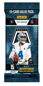 2025 Panini Mosaic NFL Fat Pack – 15 Cards