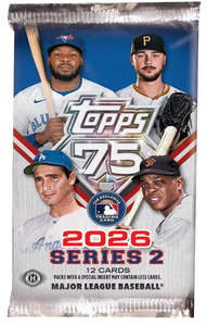 Misc: 2026 Topps Series 2 MLB Hobby Pack – 12 Cards