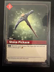 Palworld Single Cards: Stone Pickaxe (Dawn of Palpagos)