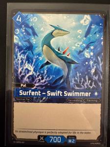 Palworld Single Cards: Surfent – Swift Swimmer (Dawn of Palpagos)