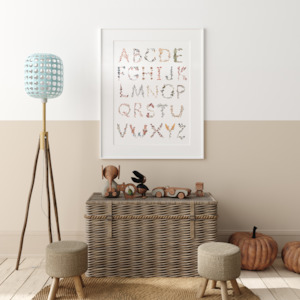 Mushie Posters: Mushie International Alphabet Poster
