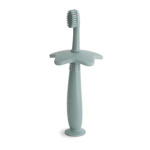 Mushie Finger Toothbrushes: Star Training Toothbrush - Cambridge Blue