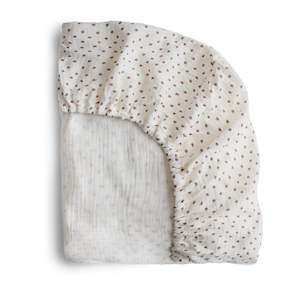 Mushie Crib And Bassinet Sheets: Mushie Crib/Bassinet Sheet - Bloom