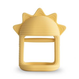 Mushie Teethers: Mushie No-Drop Sun Teether - Sunshine