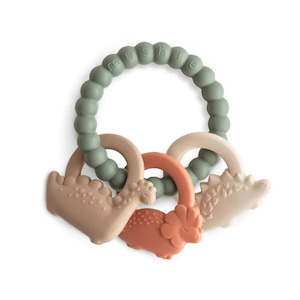 Mushie Teethers: Dino Teething Ring