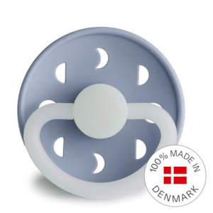 Moon Phase Silicone Pacifier (Powder Blue Night)