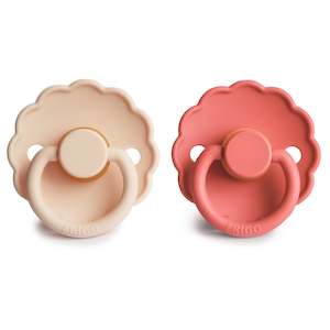 Daisy Latex Pacifier Pink Cream / Poppy