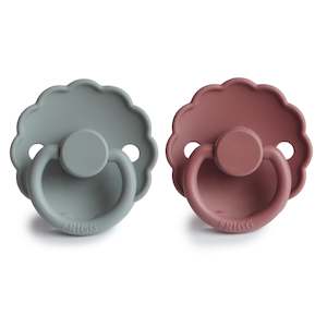Daisy Silicone Pacifier French Grey / Woodchuck