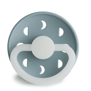 Moon Phase Silicone Pacifier (Stone Blue Night)
