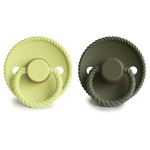 Rope Latex Pacifier Green Tea / Olive