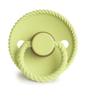 Frigg Pacifiers Natural Rubber All Styles: Rope Latex Pacifier (Green Tea)