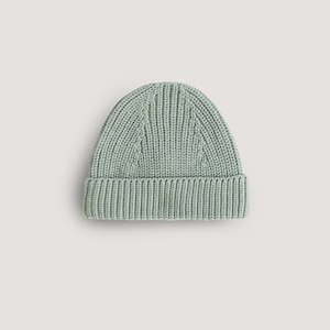 Mushie Beanies: Chunky Knit Beanie Light Mint