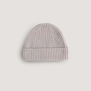 Mushie Beanies: Chunky Knit Beanie Beige