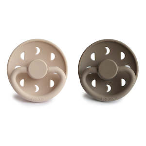 Moon Phase Silicone Pacifier Croissant / Portobello