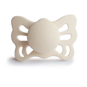 Anatomical Butterfly Silicone Pacifier (Cream)