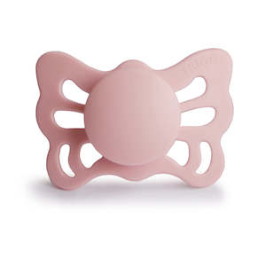 Anatomical Butterfly Silicone Pacifier (Baby Pink)