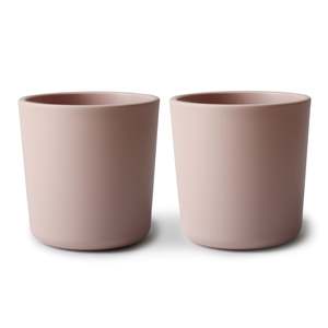 Mushie Baby Accesories: Dinnerware Cup (set of 2) - Blush