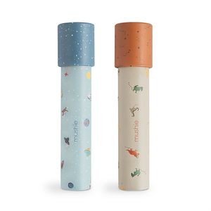 Stacking Cups: Mushie Kaleidoscope 2-pack Space/Dinosaurs