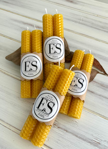 Eco Savvy Beeswax Candles - 2 candles in each pack Eco Savvy