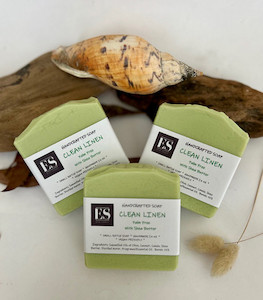 Products: Palm Free Clean Linen Soap with Shea Butter Eco Savvy