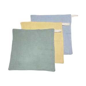 Bath Towels & Washcloths: Muslin Cloths 3pk: Multi