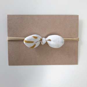 Hair Accessories: Stretchy Headband with Muslin Bow : Soleil