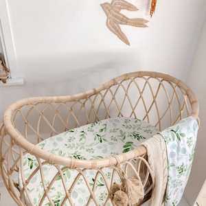 Bamboo Bassinet/Change Sheet : Evergreen