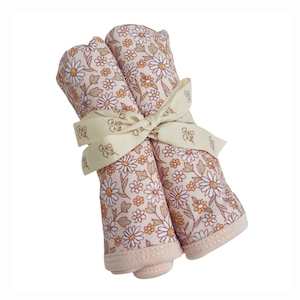 New: Bamboo Wash Cloth Set (2PK): Daisy Fields