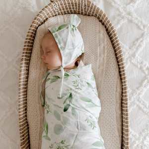 Muslin Bamboo Cotton Wrap : Evergreen
