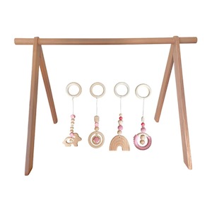 Playgym Bundle with Rainbow Toy Set : Pink