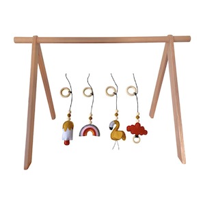 Nursery Bundles: Playgym Bundle with Felted Toy Set : Rainbow