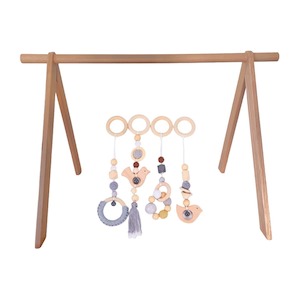 Playgym Bundle with Bell Toy Set : Grey