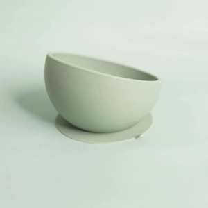 Silicone Scooped Suction Bowl : Sage