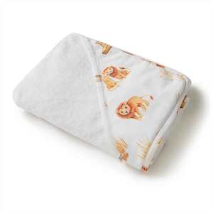 Snugglehunnykids Sale: Organic Hooded Bath Towel : Lion