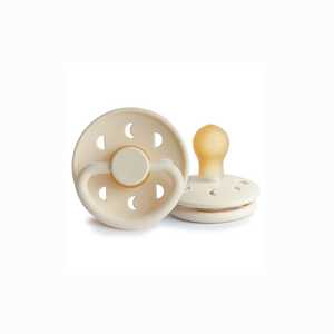 Pacifier Soothers: FRIGG Moon Phase Pacifier Size 2 : Cream