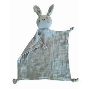 All: Muslin Comforter Bunny : Sage