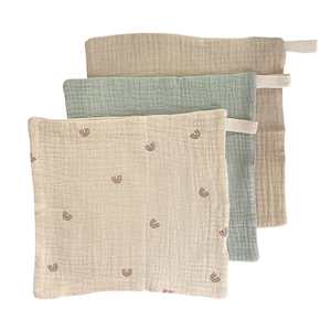 Muslin Cloths 3pk: Sage Rainbow