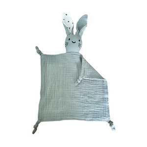 All: Muslin Comforter Bunny : Sage Star