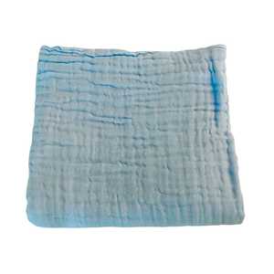 Bassinet Muslin Blanket : Baby Blue