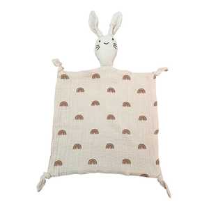 All: Muslin Comforter Bunny : Rainbow