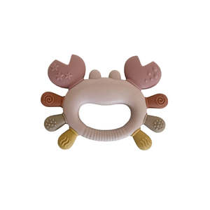 All: Silicone Baby Teether (0-12 Mths) - Blush Crab
